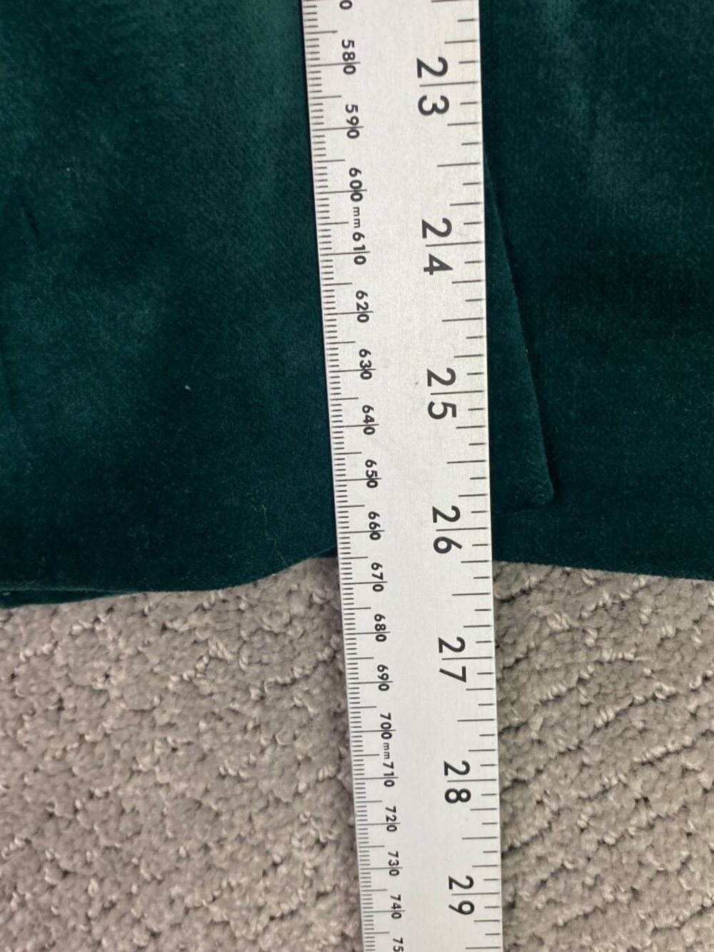 J CREW Velvet Blazer Jacket Womens 14 Forest Green One Button Tuxedo Dinner - Picture 14 of 14